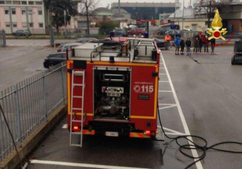 Incendio di un silos a Padova