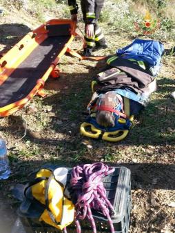 Catanzaro, soccorsa persona ferita a seguito caduta da un albero