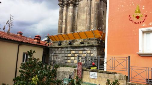 Avellino, realizzata opera provvisionale sulla Torre dell'Orologio