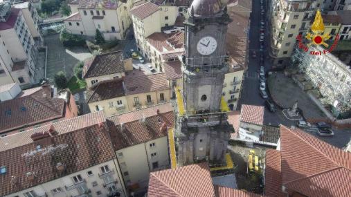 Avellino, realizzata opera provvisionale sulla Torre dell'Orologio