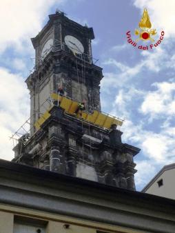 Avellino, realizzata opera provvisionale sulla Torre dell'Orologio