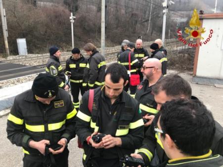 Como, esercitazione di soccorso in galleria ferroviaria