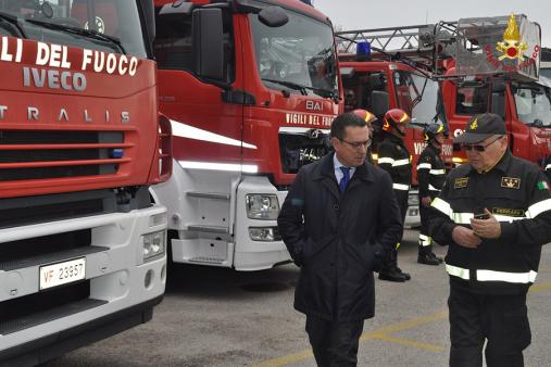 Il prefetto Campanaro in visita al comando di Ferrara
