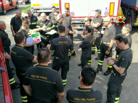 Verona, i Vigili del fuoco partecipano all'esercitazione di Protezione civile "Rhodanos 2018"