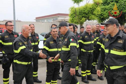 Il Capo del Corpo Giomi  visita il Comando di Ancona
