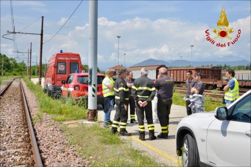 Torino, messa in sicurezza cisterna su carro ferroviario ad Orbassano