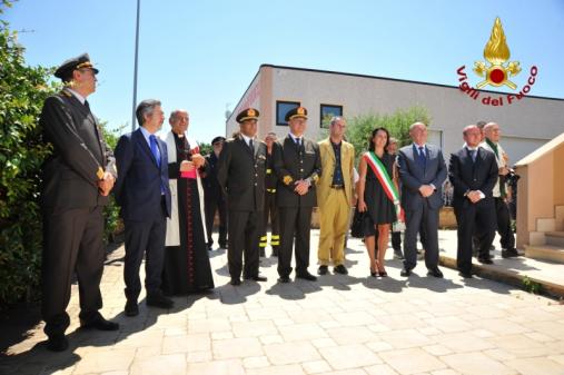L'inaugurazione del distaccamento di Tarquinia