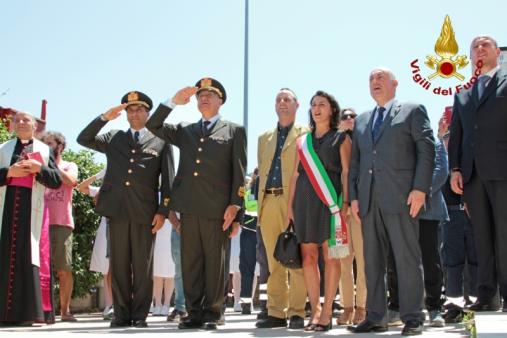 L'inaugurazione del distaccamento di Tarquinia