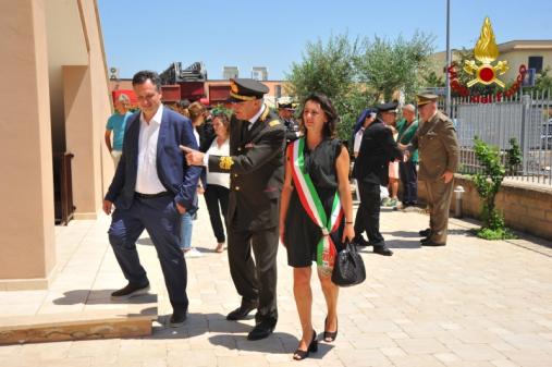 L'inaugurazione del distaccamento di Tarquinia