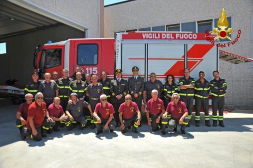L'inaugurazione del distaccamento di Tarquinia