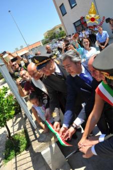 L'inaugurazione del distaccamento di Tarquinia