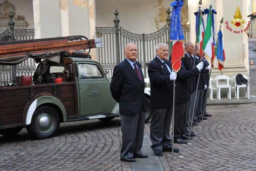 Alcuni momenti del raduno dell'Associazione Nazionale dei Vigili del Fuoco