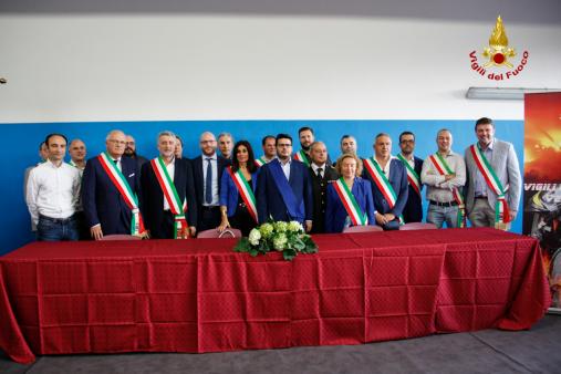 Verona, inaugurazione dei distaccamenti di Caldiero e Villafranca