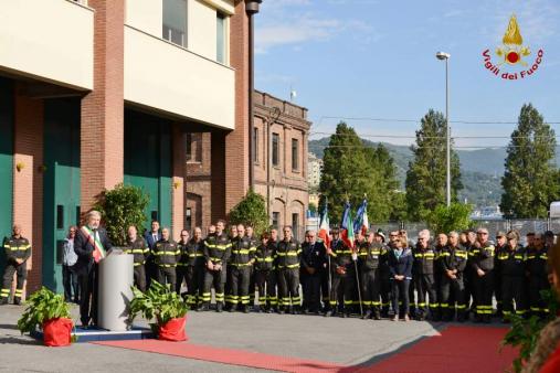 Genova, cerimonia di intitolazione del distaccamento Est alla memoria di Mario Meloncelli