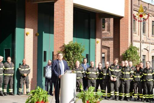 Genova, cerimonia di intitolazione del distaccamento Est alla memoria di Mario Meloncelli