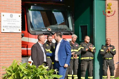 Genova, cerimonia di intitolazione del distaccamento Est alla memoria di Mario Meloncelli