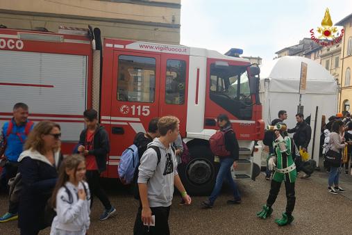 La presenza dei Vigili del Fuoco al Lucca Comics & Games 2018