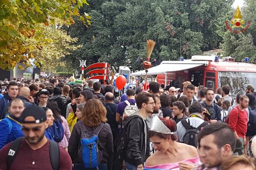 La presenza dei Vigili del Fuoco al Lucca Comics & Games 2018