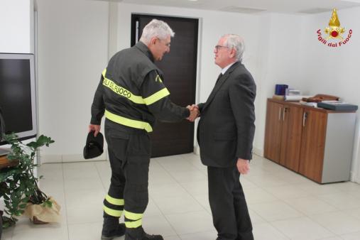 Alcuni momenti della visita di Giomi nel capoluogo abruzzese