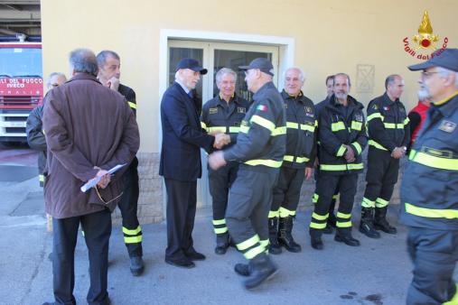 Alcuni momenti della visita di Giomi nel capoluogo abruzzese
