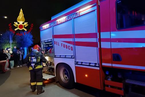 L'intervento nella notte a Parabiago