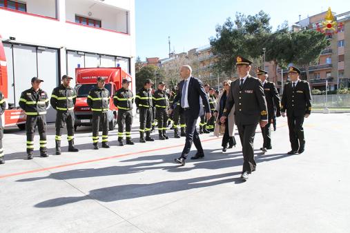 Un momento dell'inaugurazione della nuova sede