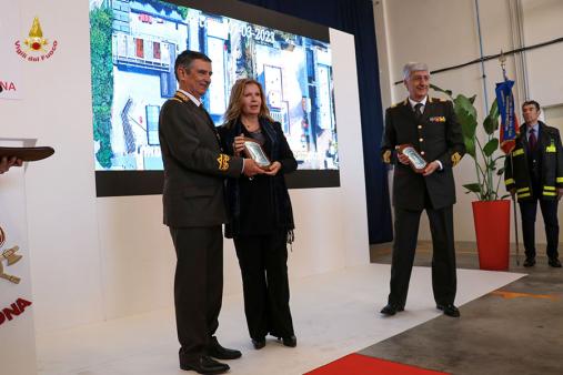 Un momento dell'inaugurazione della nuova sede