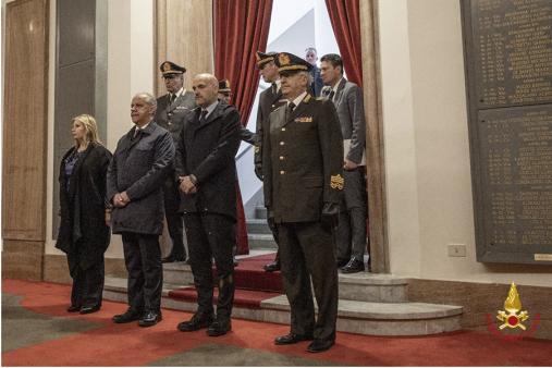 Il giuramento di mille allievi Vigili del fuoco a Capannelle