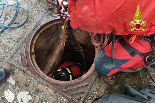 Fermo, quattro giorni di esercitazione SAF nei tunnel dell'ex acquedotto romano