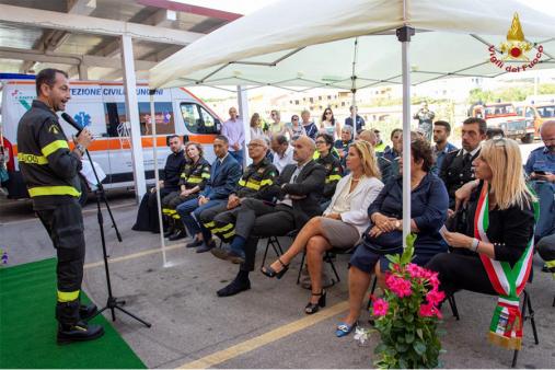 Sassari, il Sottosegretario On. Prisco e i vertici del Corpo Nazionale in visita al presidio rurale di Santa Teresa di Gallura