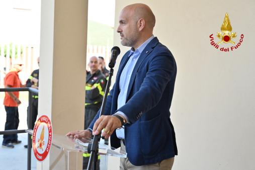 Alcuni momenti dell'inaugurazione del distaccamento