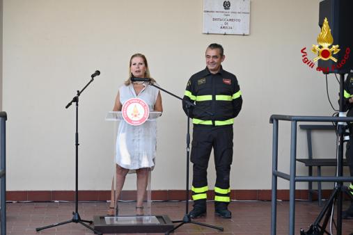 Alcuni momenti dell'inaugurazione del distaccamento