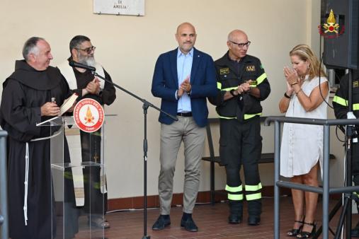 Alcuni momenti dell'inaugurazione del distaccamento