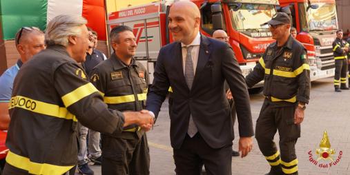 Visita del Sottosegretario on. Emanuele Prisco presso la sede centrale del Comando di Palermo