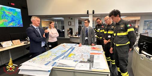 Prima visita istituzionale del Capo del Corpo Nazionale dei Vigili del Fuoco a Bruxelles