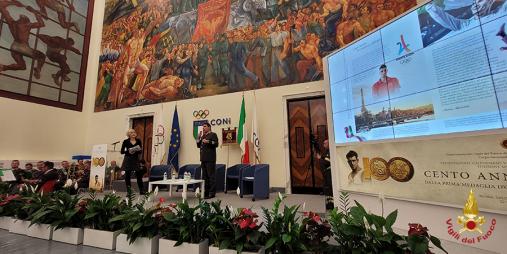 Presentato al CONI il calendario delle Fiamme Rosse edizione speciale Olimpiadi 2024