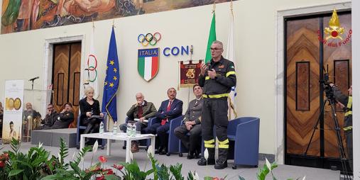 Presentato al CONI il calendario delle Fiamme Rosse edizione speciale Olimpiadi 2024