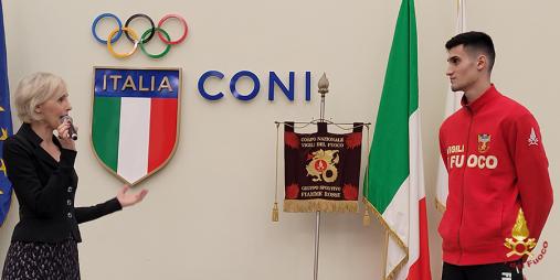 Presentato al CONI il calendario delle Fiamme Rosse edizione speciale Olimpiadi 2024