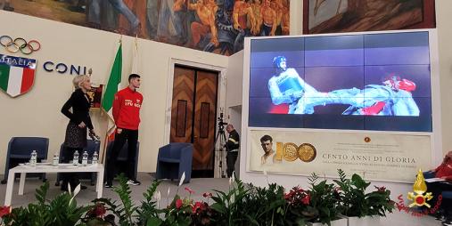 Presentato al CONI il calendario delle Fiamme Rosse edizione speciale Olimpiadi 2024