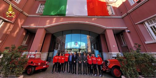 Presentato al CONI il calendario delle Fiamme Rosse edizione speciale Olimpiadi 2024