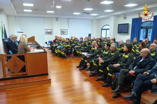ISA, il saluto del Sottosegretario Prisco ai neo dirigenti del Corpo Nazionale dei Vigili del Fuoco