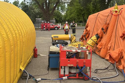 Reggio Emilia, il nucleo NBCR all'esercitazione interregionale della CRI