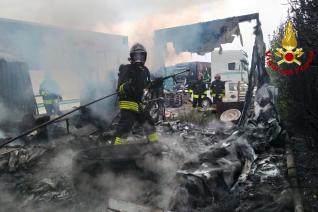 Intervento dei Vigili del Fuoco