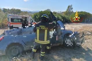 Incidente stradale grave sulla SS 598 - Intervento Vigili del Fuoco