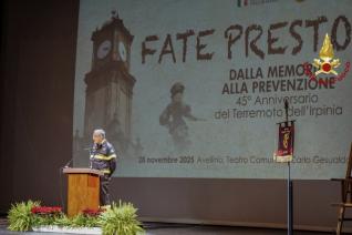Convegno “Dalla memoria alla prevenzione”. Teatro Comunale Carlo Gesualdo, Avellino.