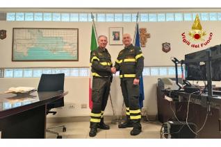 passaggio di consegne tra il Comandante uscente, ing. Giuseppe Di Maria, e il nuovo Comandante, ing. Alessandro Segatori