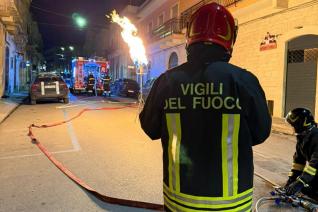Scoppio e incendio nel comune di Ruvo di Puglia