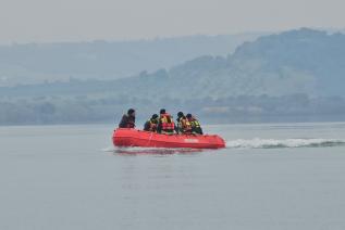 Imbarcazione Wahly in movimento.