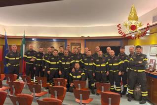 Il comando di Perugia ha accolto ufficialmente 18 nuovi Vigili del fuoco