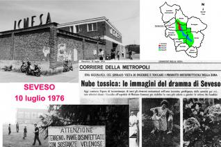 collage testo e immagini riguardo seveso